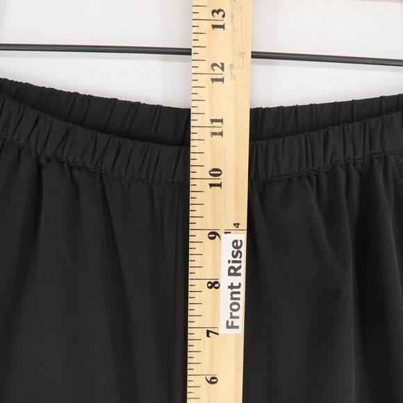 Alo Breezy Pants Womens XS Black Wide Leg Elastic Waist High Rise Lightweight - Picture 6 of 11